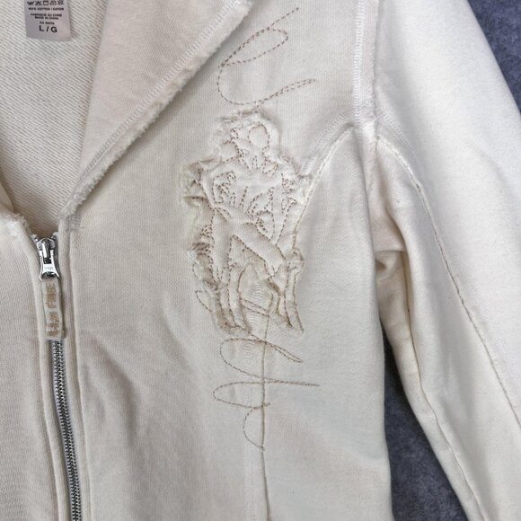 Cirque Du Soleil Jacket Womens Large Cream Zip Up Embroidered Performance Circus - Picture 4 of 11